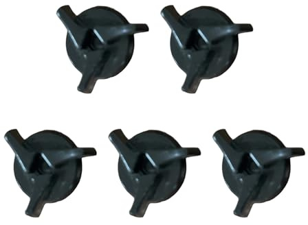 Oxxggkao 5pcs/10pcs Schwarze Kunststoffverbesserer Schraubenkits Sicherung Helme Visors Ersatzteil Für Aus Der Straße Ohne Werkzeug Installation Visiere Schrauben