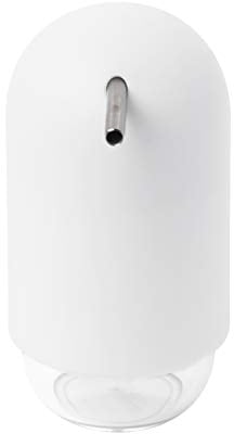 Umbra Touch Seifenspender, moderner Flüssigseifen-Spender und Spülmittel-Spender mit Soft Touch Finish für Badezimmer und Küche, 230 ml Fassungsvermögen, Weiß, 7 x 14 cm, Weiss
