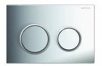 Geberit Actuator Plate Kappa21 for Dual Flush from top/Front; Color: high-Gloss Chrome-Plated/matt Chrome-Plated
