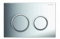 Geberit Actuator Plate Kappa21 for Dual Flush from top/Front; Color: high-Gloss Chrome-Plated/matt Chrome-Plated