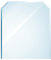 raik B40013 Kamin Glasplatte Zunge eckig inkl. Facette