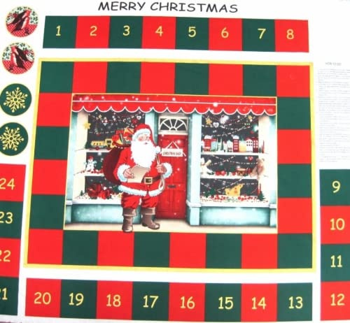 Frohe Weihnachten Advent Kalender Stoffbahn – Pro Panel