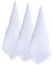 MileyMarla Damen Stickerei Cotton White Einstecktücher Spitze Hochzeit Hankies Einheitsgröße A-3pcs