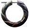 Holz Pin Creolen Narraholz Horn-Pin Dunkelbraun gemasert handgefertigt groß Seil Zahnrad Spinne Schmetterling Rad Dunkelbraun hell rotbraun Herren Damen Kreolen Ohrringe mit Stift (Ebenholz)