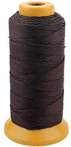 Twisted Nylon Line Twine String Cord per la Marcatura di Giardinaggio Progetti Fai da Te Crafting Massoneria (caffè, 1.5mm-328 Feet)