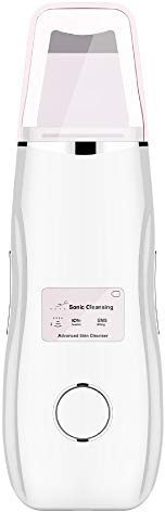 Pala LCD Limpieza De La Piel Poros Espinilla Masaje Masaje Elevación Electrodomésticos Instrumento De Belleza Eléctrico Ultrasonido De Alta Frecuencia,Blanco