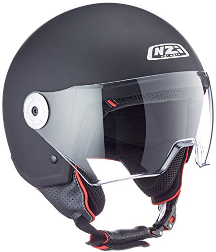 NZI Unisex-Adult Vintage 3 Helmet, MATT BLACK, XS EU