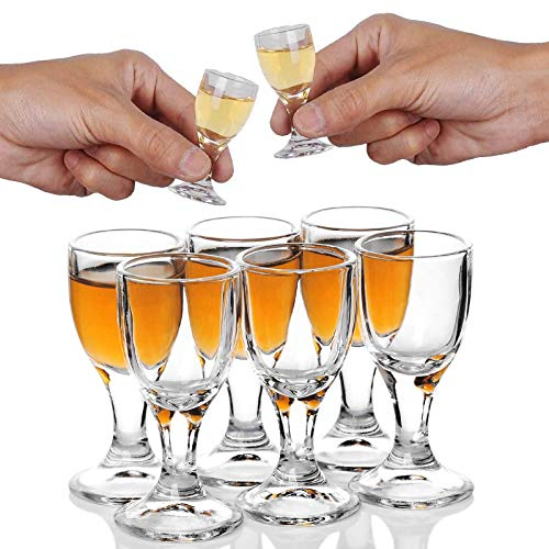6PACK 12ml, 0.4oz Shot Trinkgläser Schnapsglas Barware Clear Schnapsgläser - Sake Stamper Shotglas Gläser Schnaps Chinese Baijiu Glass Chinesisch Weinglas Tasse Shot Glasses