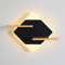 WRMING 11W LED Wandleuchte mit Schalter, Kinderzimmer Nachtlampe mit USB-Ladeanschluss, Metall Wandlampe Holz Regal, Schlafzimmer Flur Treppe Küche Energie Sparen Innenbeleuchtung,A02
