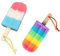 2 Pièces Éponge De Douche Éponge De Douche Exfoliante Enfant Éponge De Corps Douce Apaisantes Brosse Éponge Pour Douche De Bébé Outils de Bain Appropriés Pour Le Bain Des Enfants, Femmes, Hommes