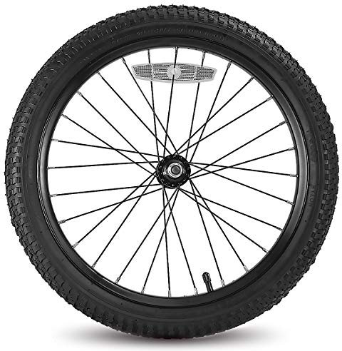 DR BIKE JOYSTAR 20 Zoll Kinder Fahrrad Vorderräder Ersatz mit 20 Zoll Luftgummireifen und Schlauch Schwarz