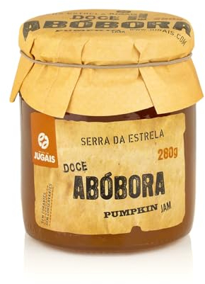 Marmellata di zucca – Vasetto da 280g – Gusto naturale e delizioso – Ideale per dessert e colazioni – Senza coloranti né conservanti – Prodotto gourmet di origine portoghese