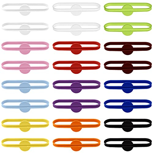 Hocadrv 24 Piezas Marcadores Vasos, Marcador de Copas, Silicona Marcador De Vidrio,Etiquetas de Reconocimiento Reutilizables, Para Fiesta de Bar en Casa (12 Colores)