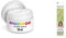 Snazaroo - Pintura Facial Clown, 50 ml, Color Blanco + pinceles para pintura facial, color verde, Set de 3 (Colart 40500)