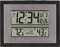 La Crosse Technology 512-65937-INT Atomic Digital Wanduhr mit Temperatur & Vorhersage in Schwarz/Silber