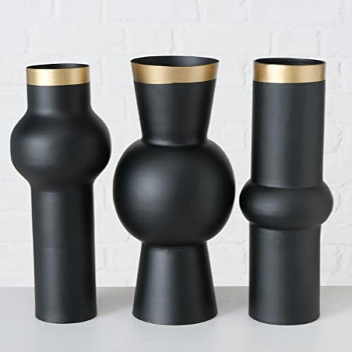 Varnjo Vase Eisen schwarz Sortiert 30 cm (1 Stück)