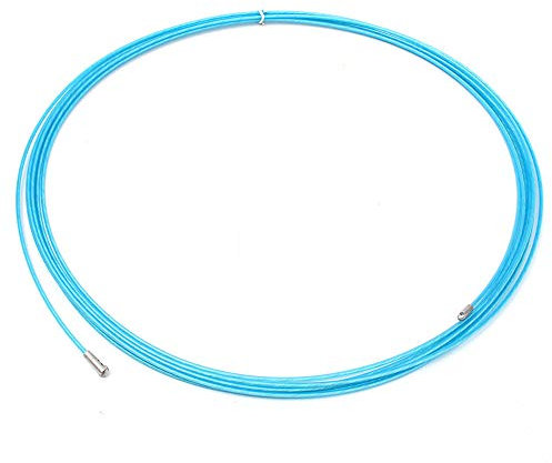 5M Fish Tape Wire Puller, Electrical Wire Threader Cable Lead Puller Pulling for Wiring Installation of Telecommunications Floor Ducts (Blue)