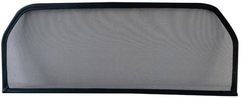 PureWind Windschott kompatibel mit FIAT Barchetta Baujahr 1995-2005 (Schwarz) - Windschott Universal mit Anbaumaterial