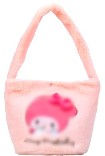 Cartoon Plüsch Handtasche Plüschtasche Damen Flauschige Handtasche Kinder Plüsch Umhängetasche Dame Große Kapazität Plüsch Tasche mit Magnetschnalle für Kinder Geburtstag Geschenke
