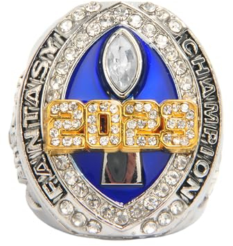 MCBEAN FFL Fantasy Football Championship Ring Replik 2023 Rugby League Champion Ringe Fan Freund Geschenke Souvenir Büro Freund Zimmer Vitrine Ornamente,9#