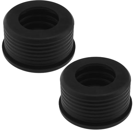 VGOL 2pcs Siphon Drain Pipe Rubber Sleeve Drain Pipe with Outer Diameter 50mm Inner Diameter 32mm Rubber Sleeve Drain Pipe Connector for Wash Basin Siphon