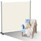 Izrielar Paravent Raumteiler auf Rollen, Raumteiler Freistehend 1 Teilig Trennwand Paravent,blickdichter, Sichtschutz Room Divider Innen für Zuhause Büro Terrasse, 187 x 181 cm |Beige
