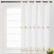 GREATOYAR Cortina Cocina, Cocina Visillo con Bordados, Cortina Cocina Translúcida, Visillo Cocina Ventana, Transparente, Tejido Gasa Fina, 2 Piezas, 100x150cm, Piña