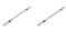 2pcs Miter Bar Slider Table Saw Gauge Rod 300 Sliders, Easily Adjustable for Miter Sleds, Aluminum Alloy, Ideal Sliding Action, 19mm Width