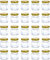 Small Glass Jars, 30 Pieces, 45 mL with Airtight Twist Lids, Gold, small jam jars with lids for Storage Honey Jar Leak Proof Seal for Integral Acid Vinegar Sweets Herbs, Breakfas Fruits, Nuts Jellies