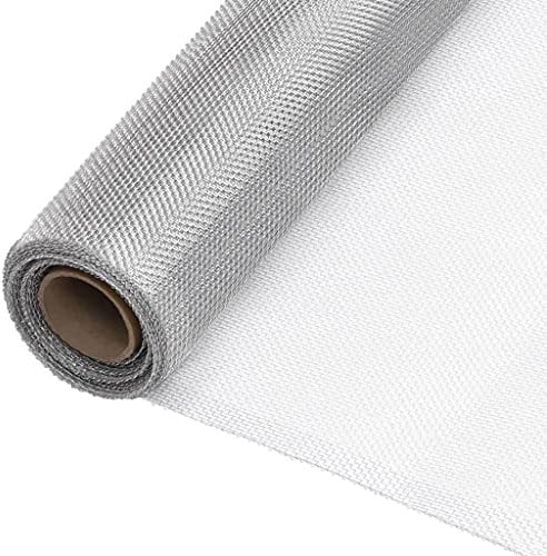 spalier rankgitter,spalier,holzzaun,Fliegengitter Aluminium 80x500 cm SilbernGeeignet für Gärten, Zäune, Ästhetik