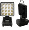 LVYXON Kabellose LED-Arbeitsleuchte Taschenlampe für Worx WA3593 WA3595 WA3401 20 V Akku 1500LM 3 Modi 90° biegbarer Kopf 330° drehbarer Haken zum Aufhängen Schwarz