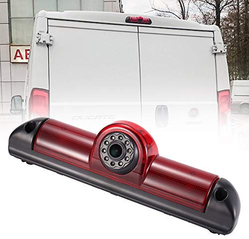1280 * 720 Brake Bremsleuchte Auto Kamera Third roof Bremslicht Rückfahrkamera Replacement for FIAT Ducato Peugeot Boxter Citroen Dodge RAM ProMaster 250 Opel Movano C Einparkkamera Wasserdicht