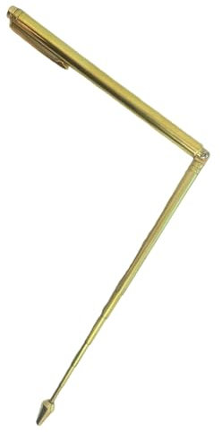 Uprgades - Tige de radiesthésie en laiton - Règle de recherche en laiton - Instrument de mesure pour une utilisation professionnelle et domestique