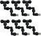 WSYJWEX Mister für Reptilientank, 6pcs Misting -Düsen, 360 ° Reptilien Mister -Sprühdüse, Schnellverbindung Plastik Terrarium Mister Düse für Gewächshaus Courtyards Gardens Pflanzenozzles