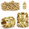 Bolatus - 50 inserti filettati M2, dadi monofusione in ottone con saldatore, filettatura zigrinata per parti in plastica, inserti filettati per stampanti 3D