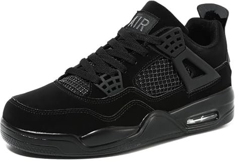 Zapatillas de Baloncesto para Hombre Mujeres,Air 4 Retro Skate clásicas Suela de Goma,Moda Zapatos Deporte Antideslizantes,Botas de Baloncesto para Entrenamiento al Aire Libre Casual Sneakers