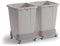 Durable Rollwagen für Mülleimer DURABIN® 90L, Rolluntersatz aus recycl. PP, verkettbar, graphit, 334137