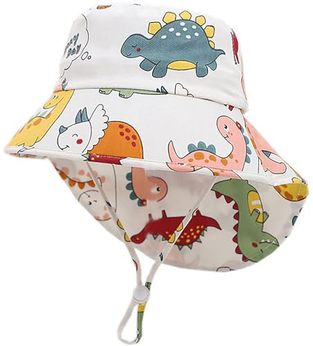 XYIYI Chapeau de Soleil à Large Bord Evec Rabat pour Bébé Enfants Casquette de Plage à Séchage Rapide