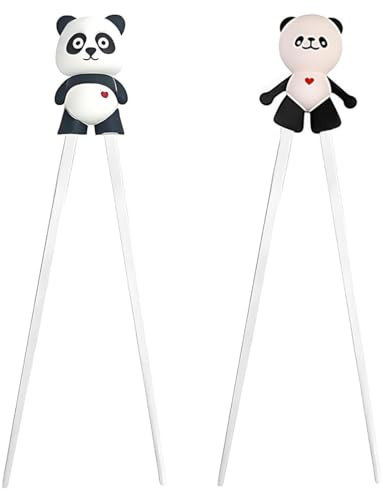 UIEXAY 2 Pares Ayudante De Palillos Chinos Para Niños, Resistentes Al Calor Para Platos Asiáticos - Palillos De Entrenamiento Para Niños Y Reutilizables