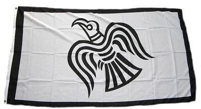 Fahne/Flagge Raven Wikinger NEU 90 x 150 cm Flaggen
