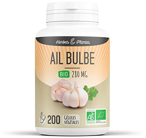 Herbes Et Plantes Ail Bio 200 Gélules Végétales 280 mg