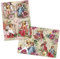 Ideen mit Herz 2 Bogen Reispapier | Edel-Decoupage-Papier | DIN A4 | 2 Verschiedene Designs | Vintage, Weihnachten und andere (Nostalgie Engel)