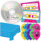 90's Party Supplies - Party Pack of Floppy Disk Napkins, CD Paper Plates, 90's Tablecover, and 90's Balloons (Serves 16) …