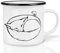 Ligarti® Keramiktasse [Design by H. Ligeti] Design Mug & handveredelter Becher I Spülmaschinengeeignete Tasse, Kaffeetasse, Teetasse, Cup (schlafender Fuchs)