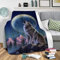 Chickw1 Flanelldecke Kuscheldecke, 3D Wolf Super Soft Weiche Wohndecke Warm Flauschige Decke TV-Decke Mikrofaserdecke Sofadecke oder Bettüberwurf Tagesdecke- Pflegeleicht (Berg,130x150cm)