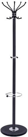 SPRINGOS Kleiderständer mit Marmorfuß und Schirmhalter 176 cm