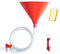 SMOQIO Beer Bong Funnel Single Header Red with Valve, Bonus Bottle Opener, Drinking Funnel with Premium Material, 1 Pack