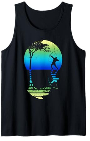 Bogenschütze Shirt Herren Bogenschießen Geschenk Bogensport Tank Top