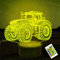 Jinson well 3D lkw auto traktor Lampe nacht licht optische Illusion led Nachtlicht 7 Farbwechsel Touch Switch Tisch Schreibtisch Dekoration Lampen mit Acryl USB Spielzeug