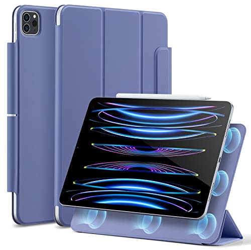 ESR für iPad Pro 11 Zoll Hülle 2022/2021/2020 (4./3./2. Generation), Starke Magnetbefestigung, Trifold Ständerhülle, Volle Pencil 2 Unterstützung, Automatisches Ruhen/Wecken, Lila